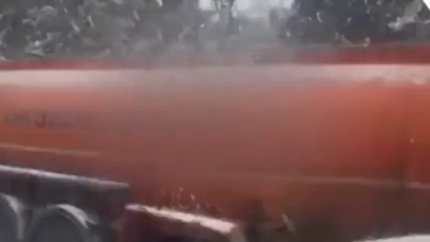 Появилось видео страшного массового ДТП с бензовозом в Новой Москве