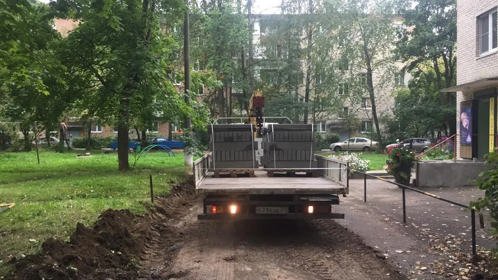 Пять дворов благоустроят в микрорайоне Климовск Подольска в 2020 году