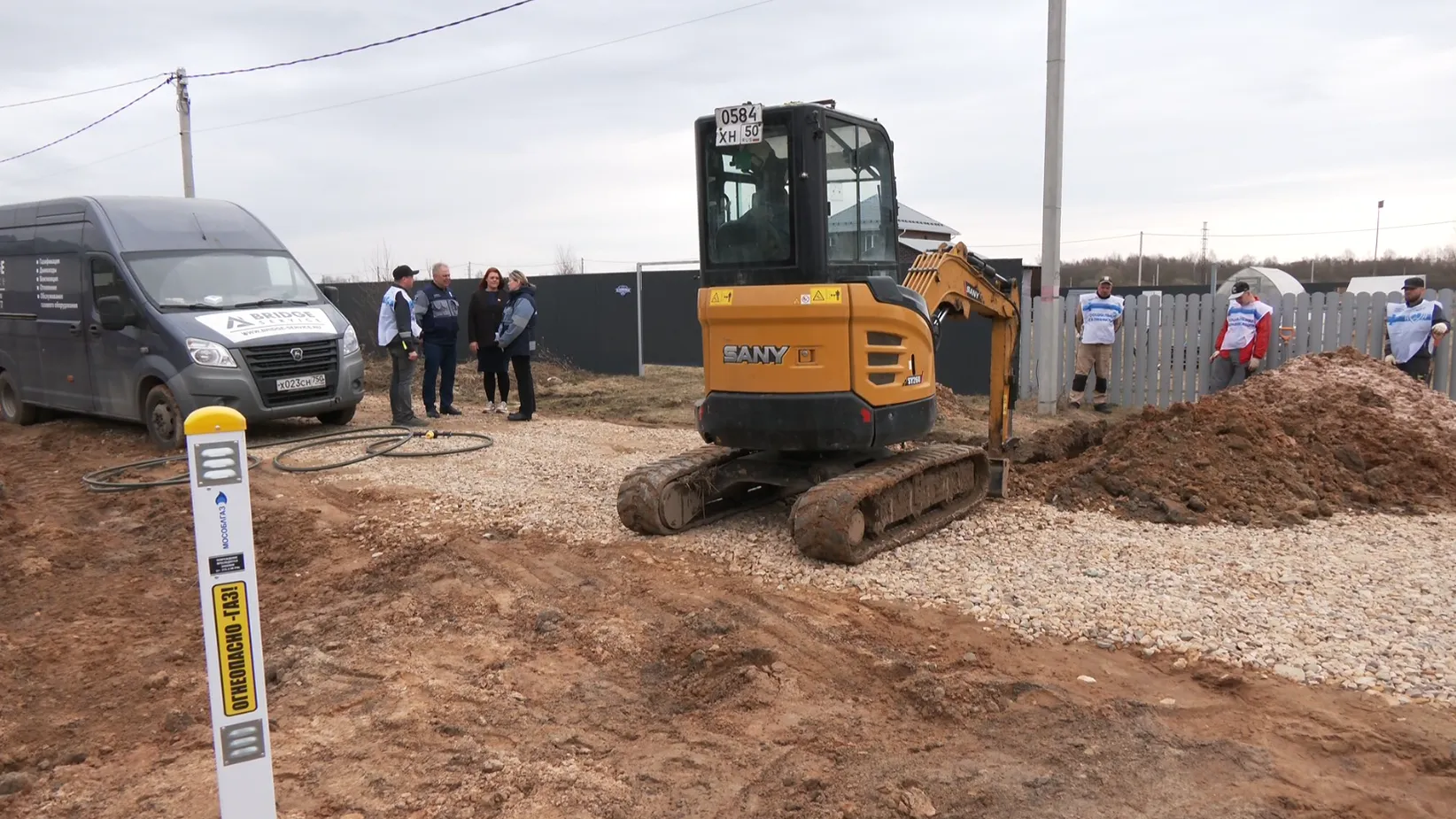 В Дубне прокладывают газопровод к поселку для многодетных семей