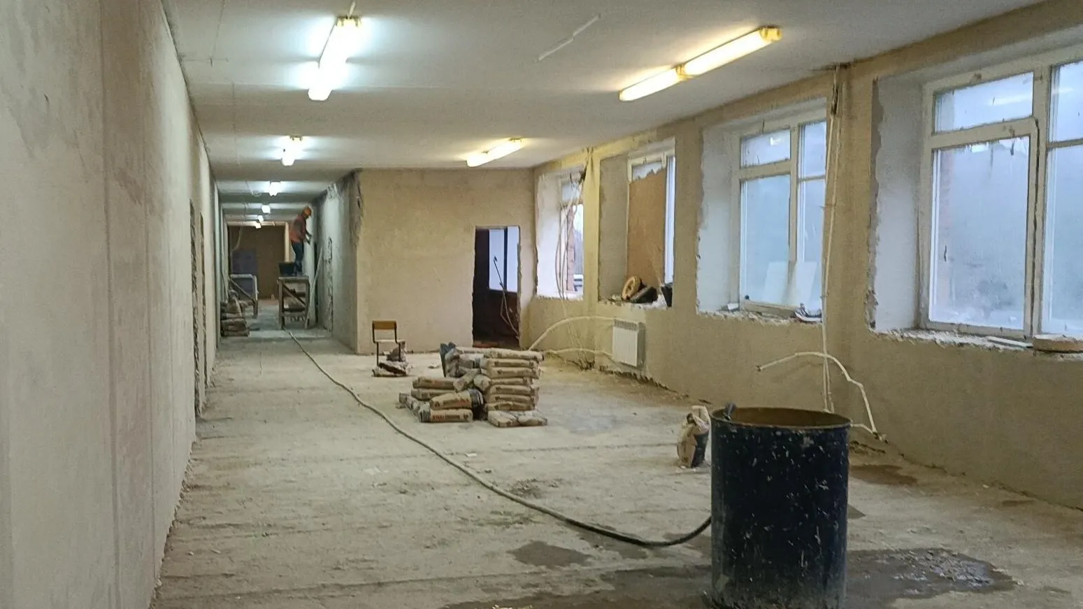 В Воскресенске продолжается капитальный ремонт лицея № 23