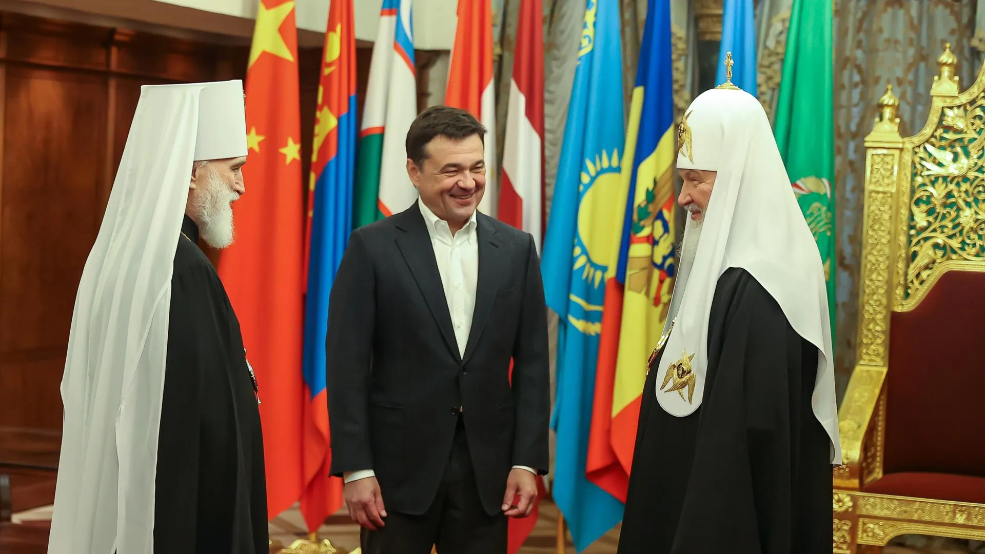 Патриарх Кирилл представил Андрею Воробьеву нового руководителя подмосковных приходов РПЦ