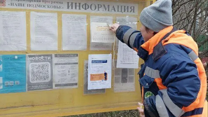 Около 2 тыс незаконных частных рекламных объявлений ликвидировали в Истре