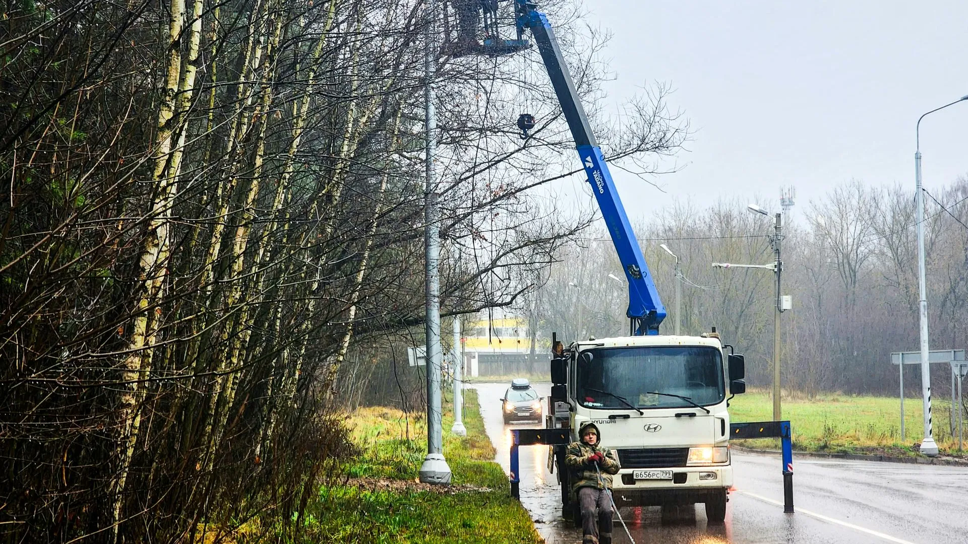 В 10 округах Подмосковья восстановили освещение на региональных дорогах
