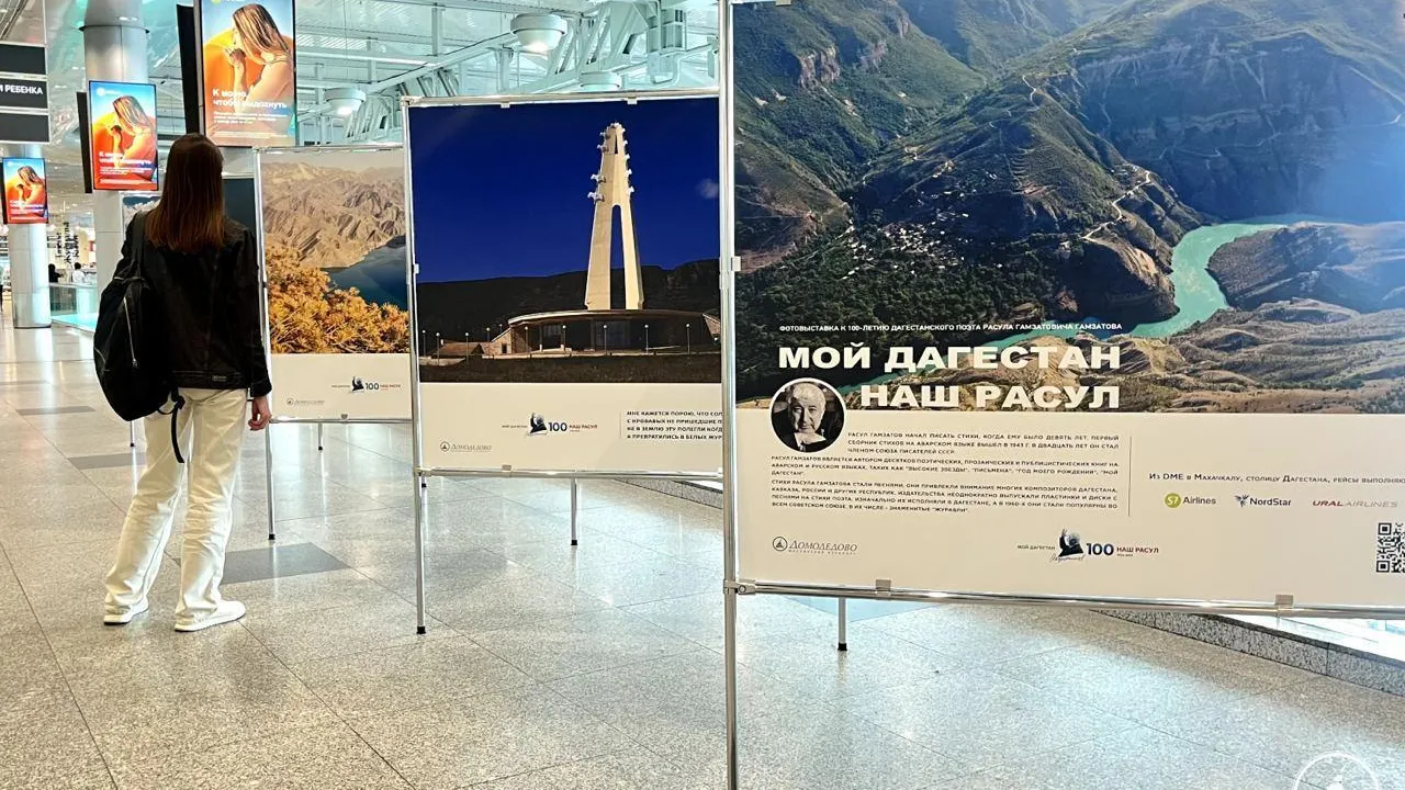 В аэропорту Домодедово можно посетить выставку и посмотреть красоты Дагестана