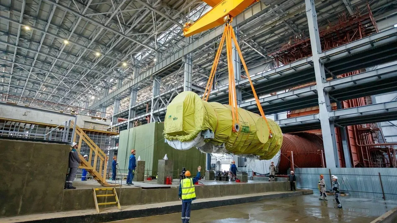 На Каширской ГРЭС установлена газовая турбина первого энергоблока
