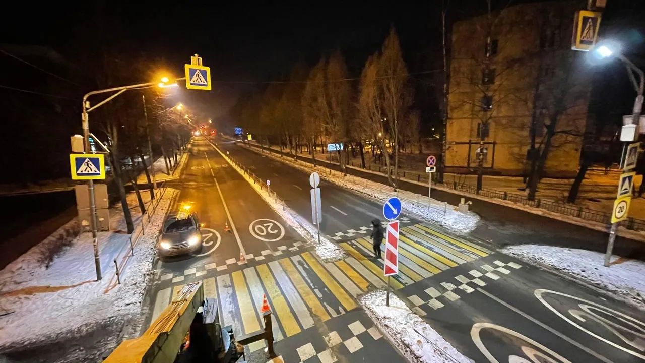 Еще 50 пешеходных переходов Подмосковья оборудуют подсветкой до конца года