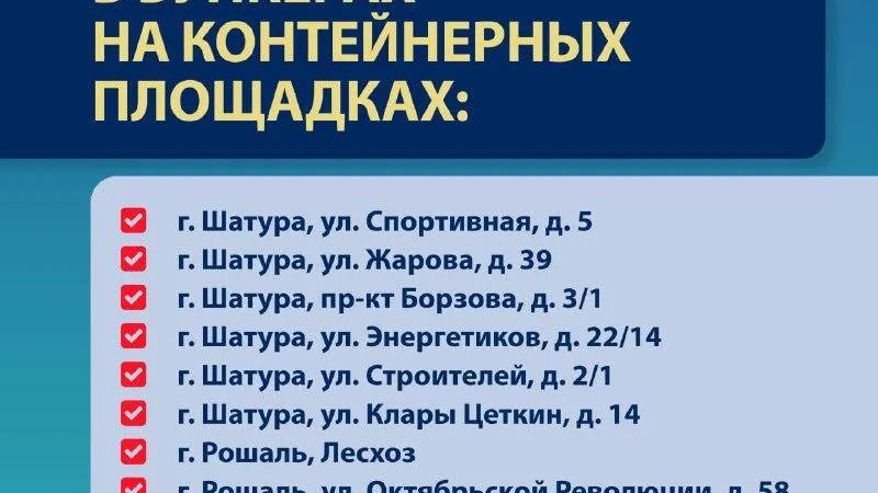 В Шатуре оборудовано 11 площадок для крупногабаритного мусора