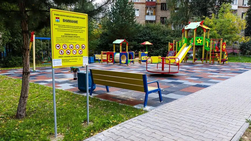 30 детских площадок обновят в Мытищах в 2022 г