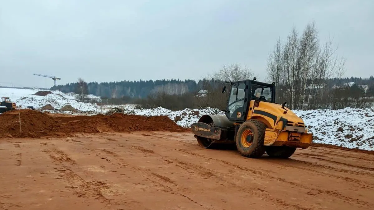 В Химках приступили к устройству насыпи земляного полотна на строящемся выезде из Юрлова