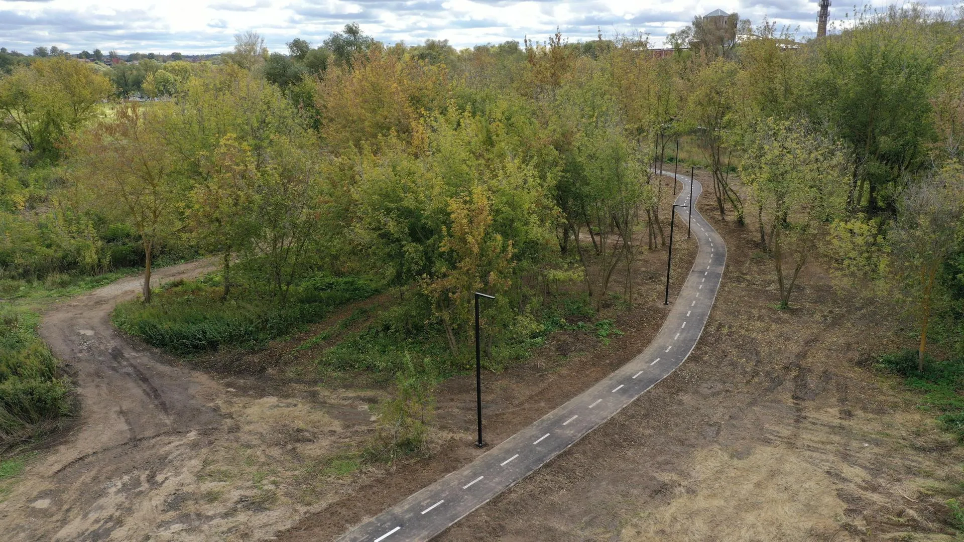Пешеходную зону оборудовали на улице Аристова в Серпухове