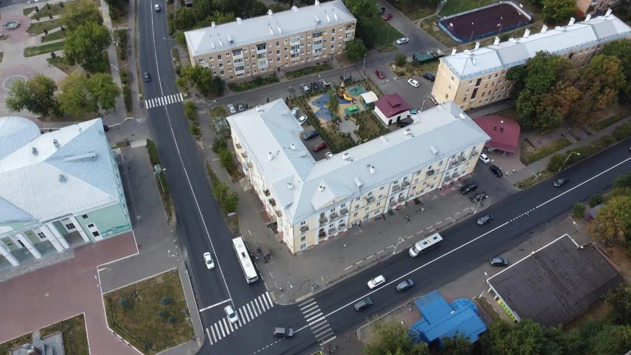 Асфальтовое покрытие отремонтировали на улицах Ленина и Победы в мкрн Климовск Подольска