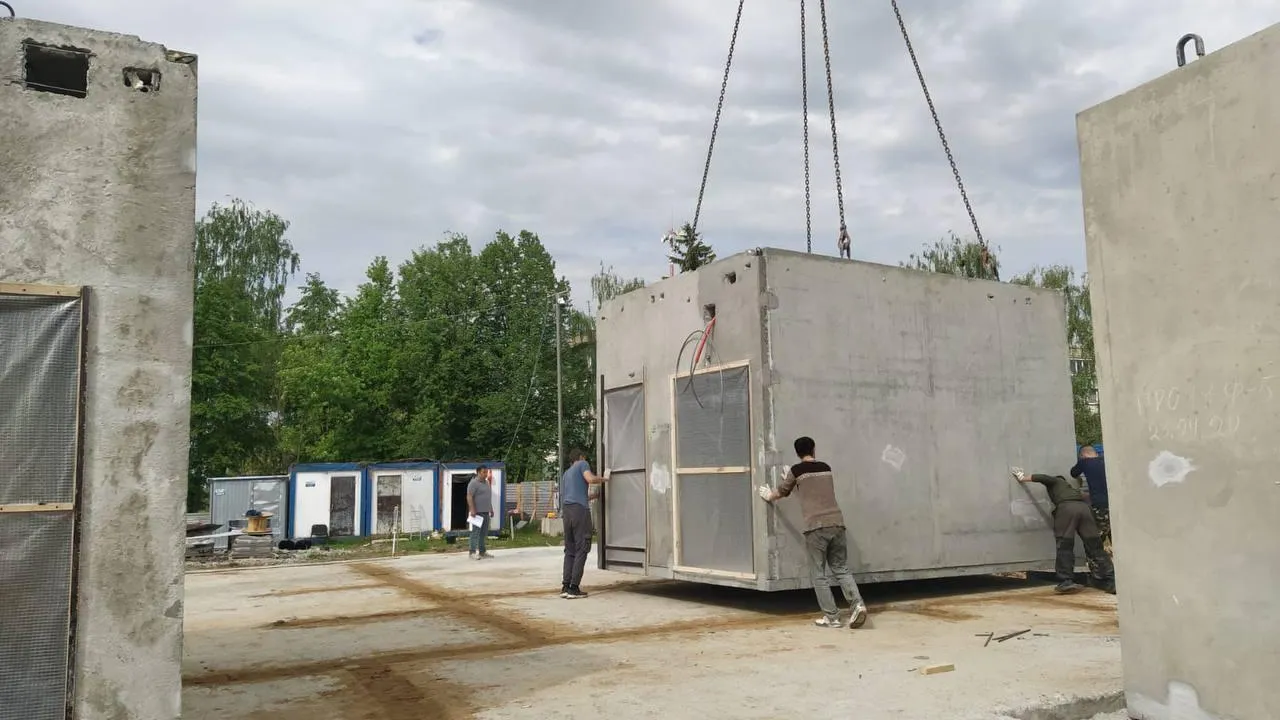 Началась сборка модульных конструкций ФАПа в Волоколамском городском округе