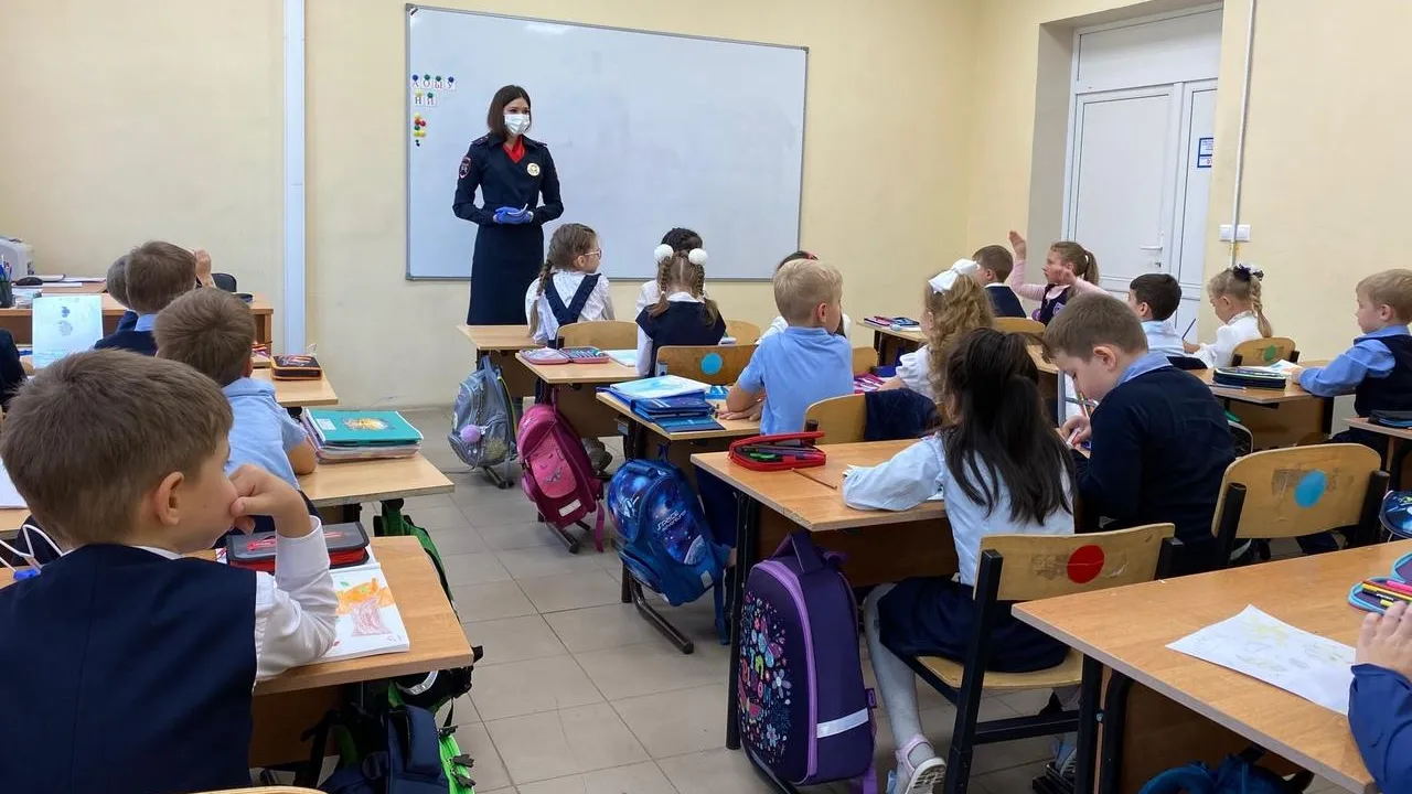 Госавтоинспекторы провели урок безопасности в лицее №14 Щелкова