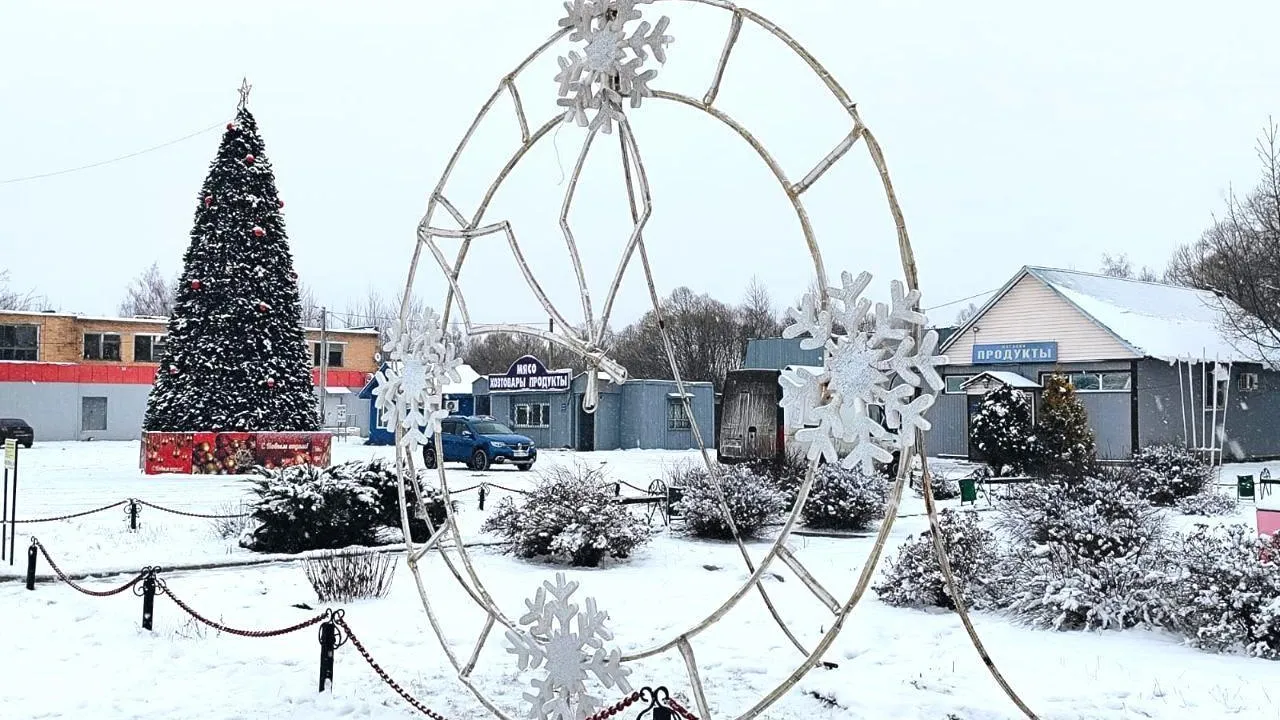 В Шатуре появился новый символ праздника в виде часов