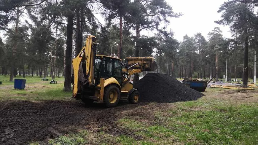 Хоккейную площадку начали обустраивать в Котельниках