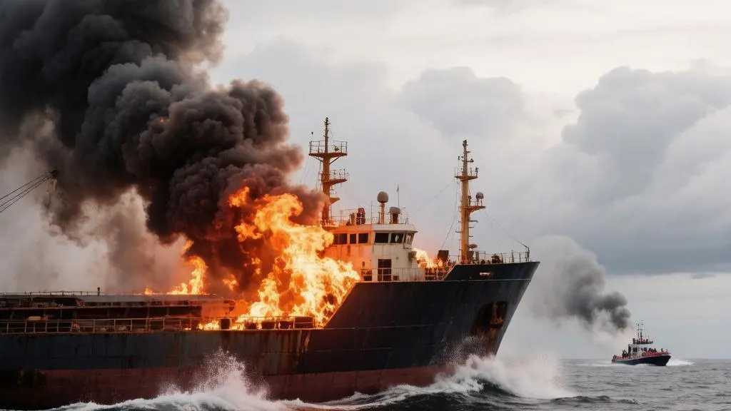 Российские военные ударили по сухогрузу ВСУ в Черном море