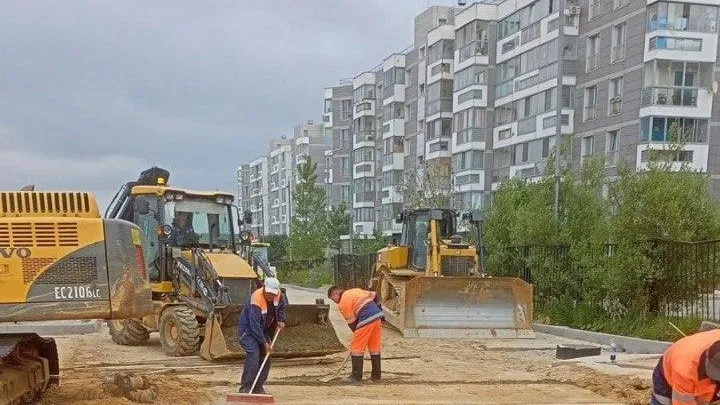 Реконструкция подъезда к парку Малевича в Одинцовском округе выполнена на 50%