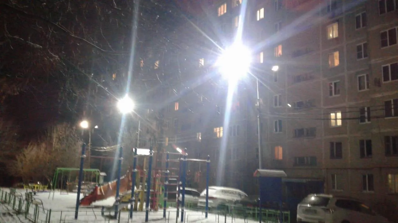 В Подольске восстановили освещение у одного из домов на улице Циолковского