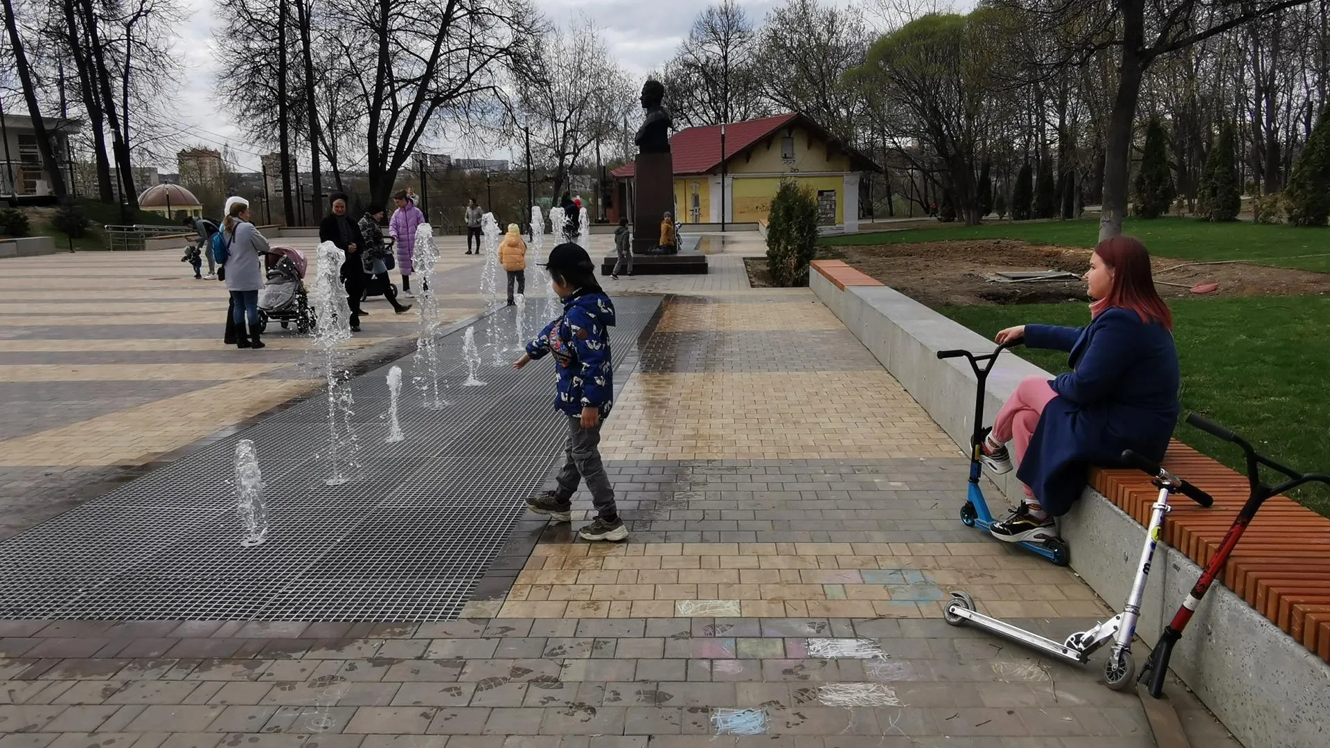 В парке Талалихина в Подольске заработали новые фонтаны