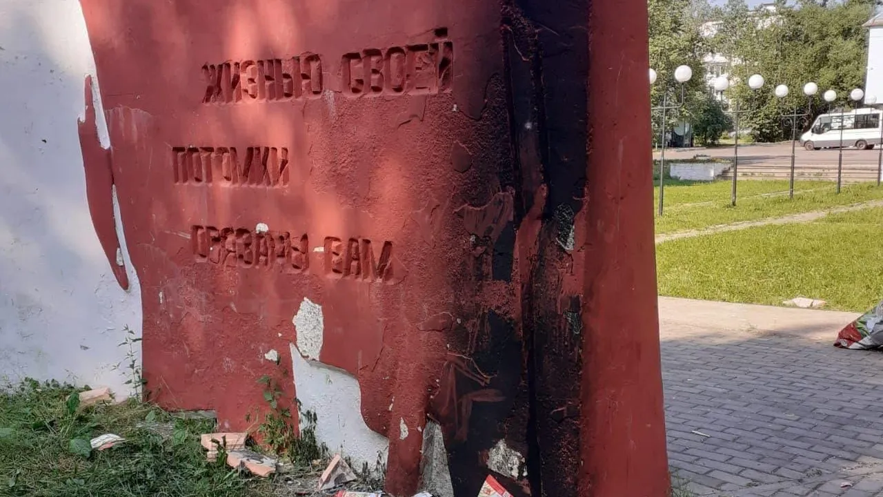 Камера системы «Безопасный регион» зафиксировала поджог памятника в Можайске