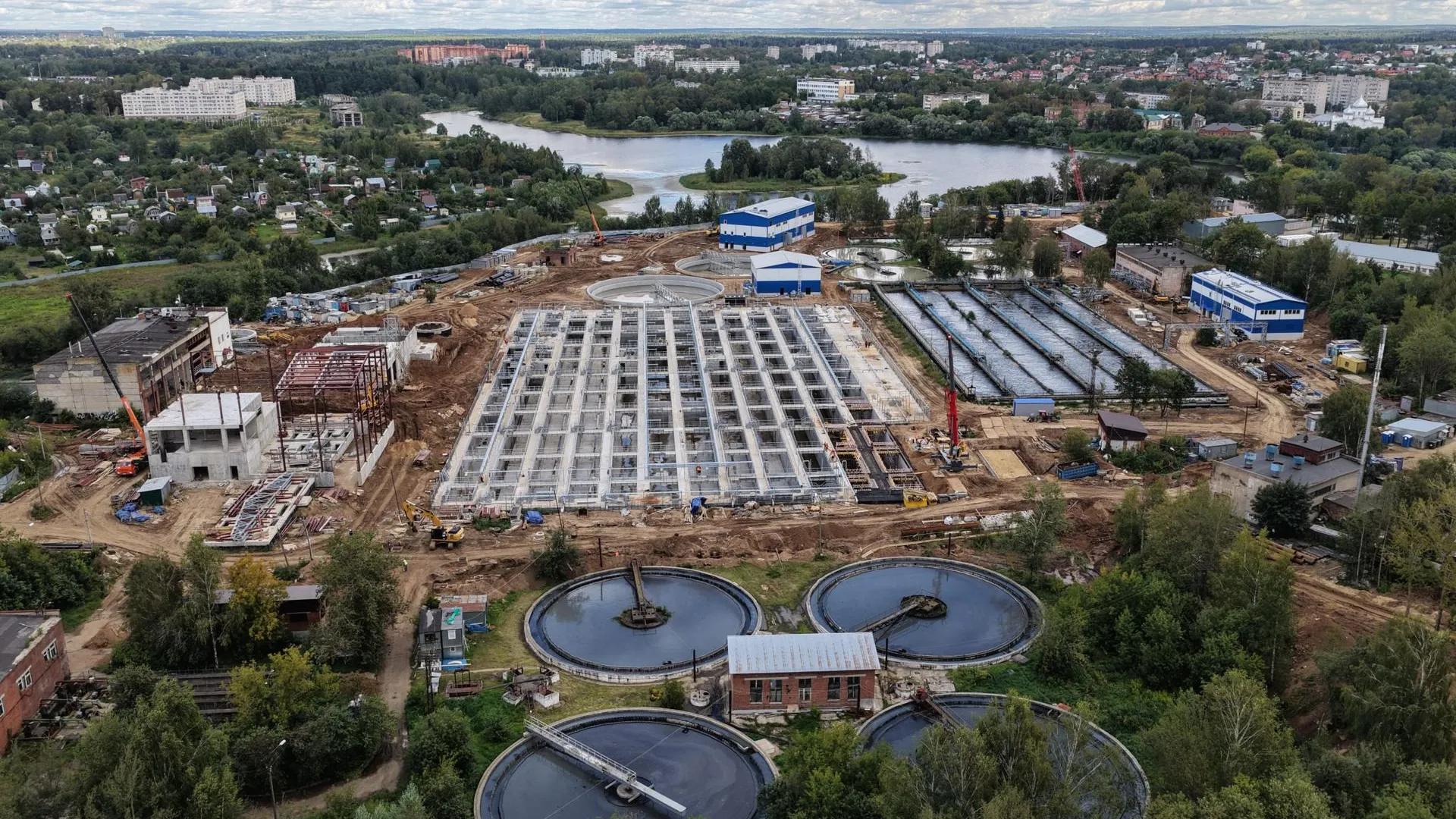 В Сергиевом Посаде готовность очистных достигла 73%
