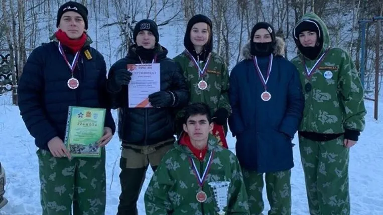 Отряд «Память» из Подольска стал призером соревнований «Юнармейские старты» в Воскресенске