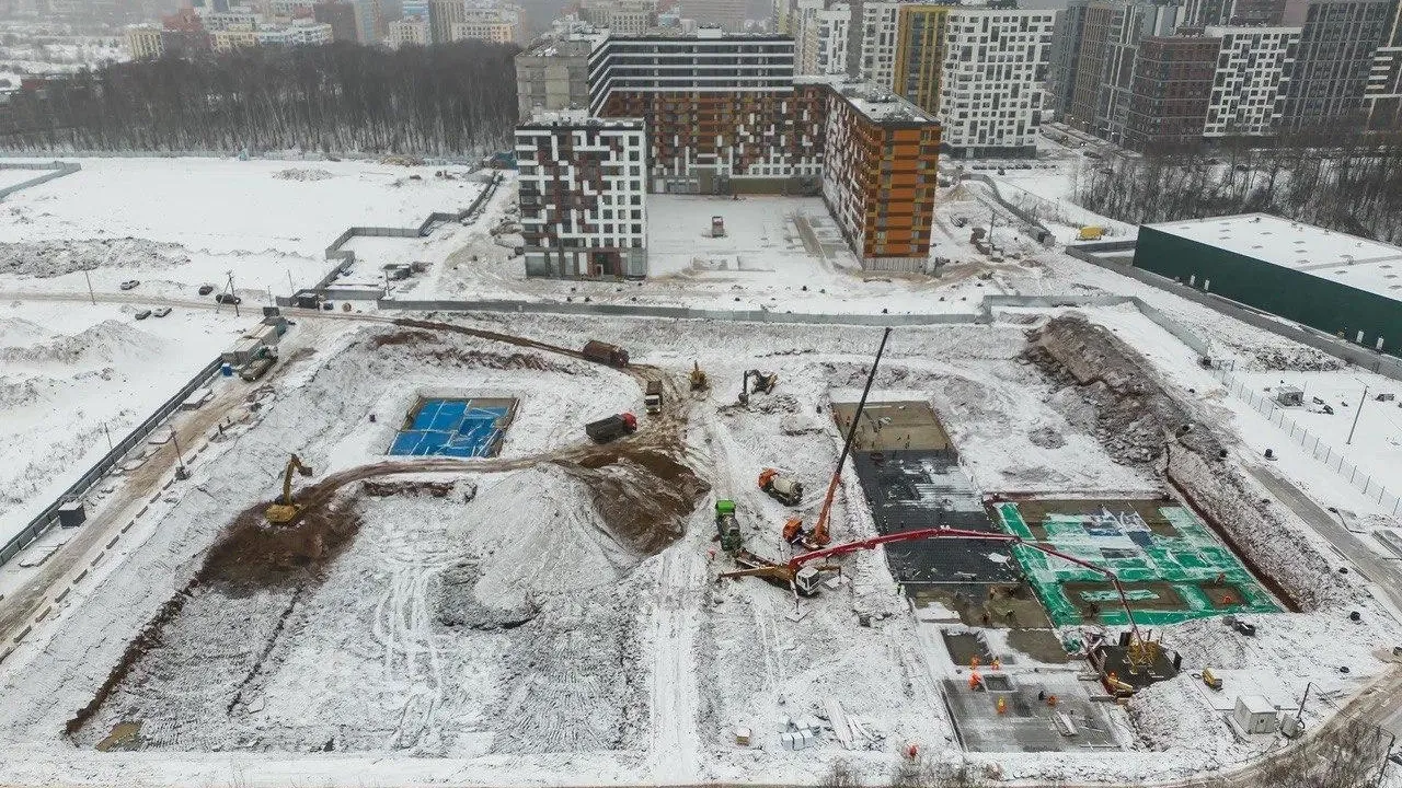 В корпусе № 27 подмосковного ЖК «Город «В лесу» завершены монолитные работы