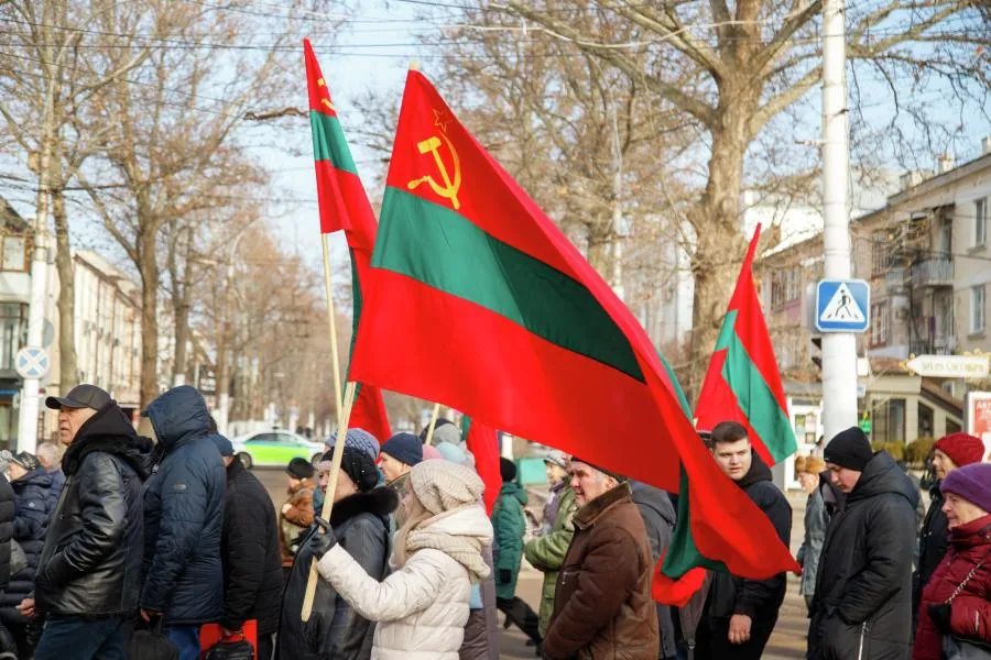 Акция протеста в Тирасполе против экономического давления со стороны Молдовы
