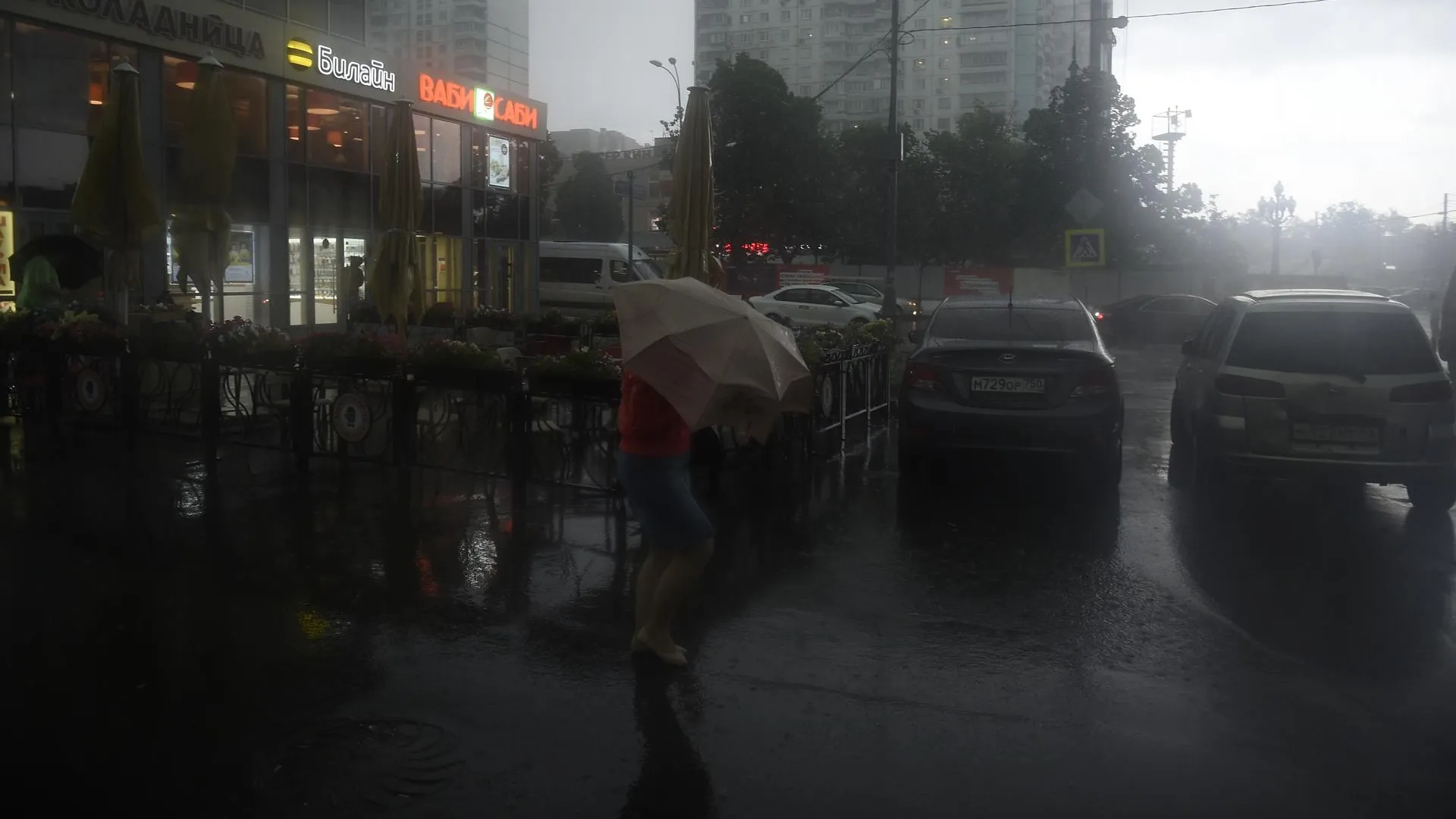 «Желтый» уровень опасности из‑за грозы объявили в Московском регионе на 18–19 августа