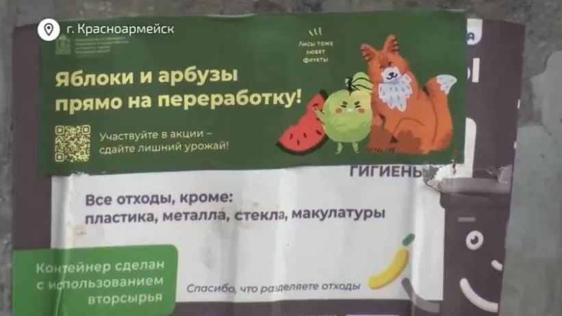 В округе Пушкинский работают два пункта сбора излишков урожая