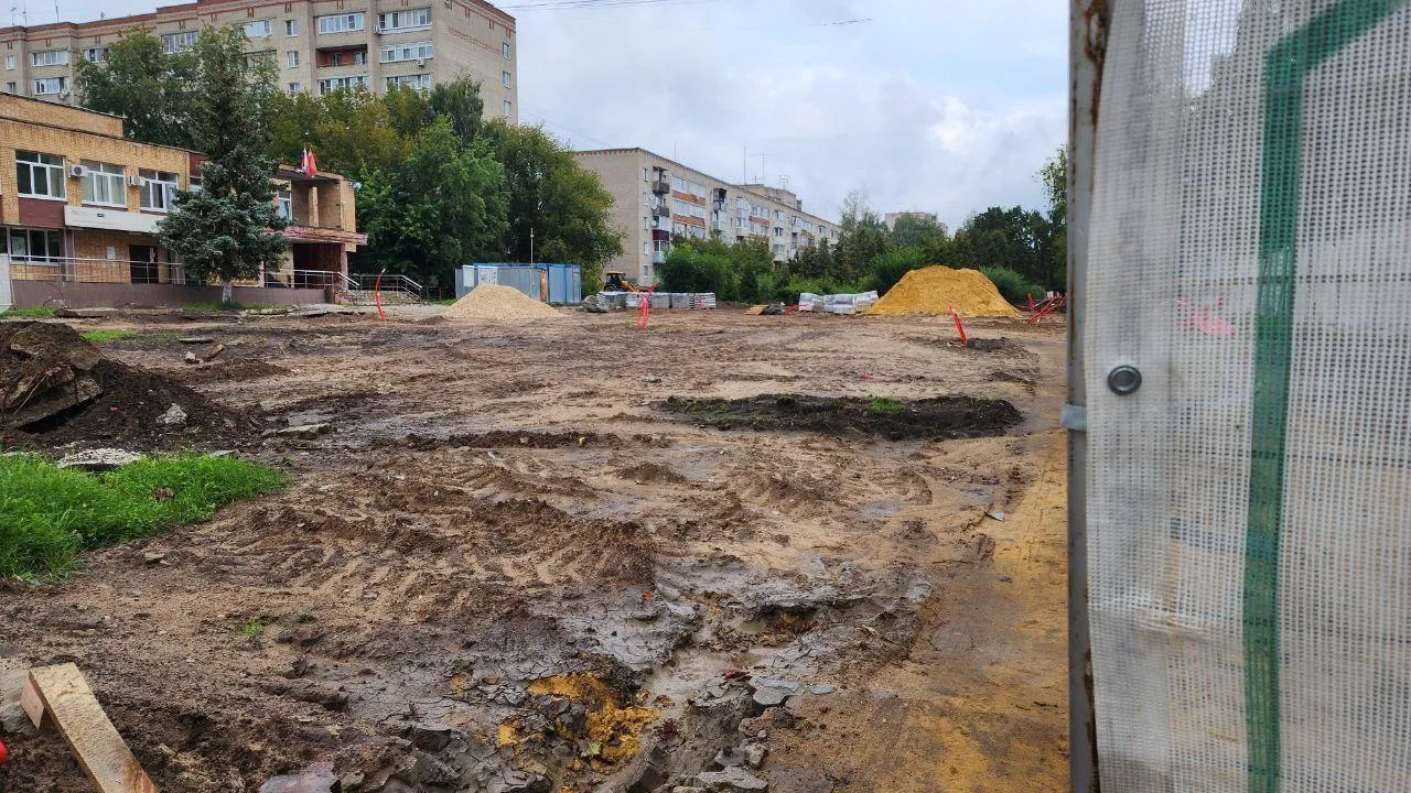 В Белоозерском благоустраивают бульвар Победы