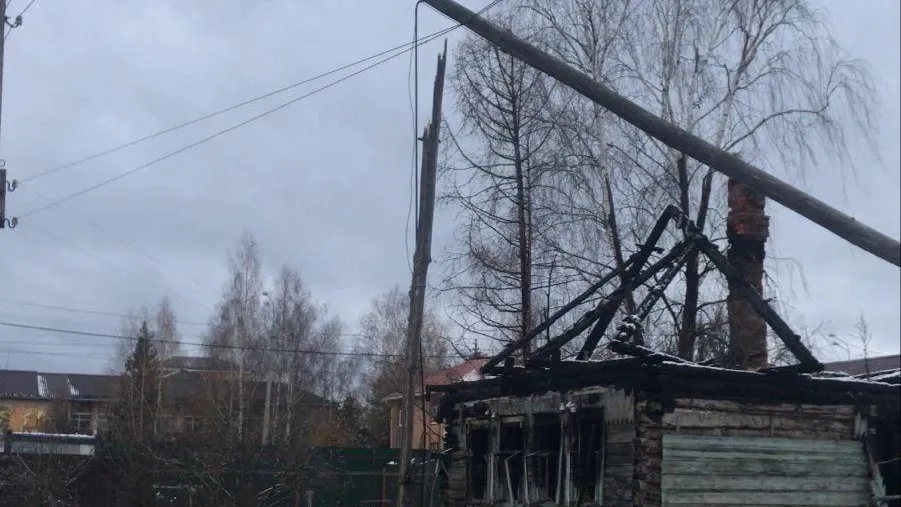 В селе Середа Шаховской восстановили электроснабжение после падения столба