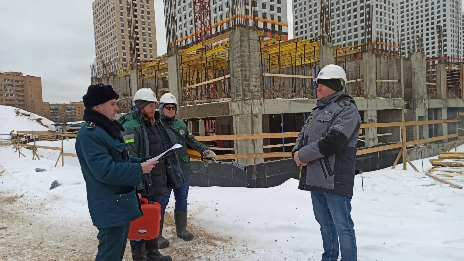 В Люберцах проверили прочность стен строящегося детсада в ЖК «Жулебино парк»