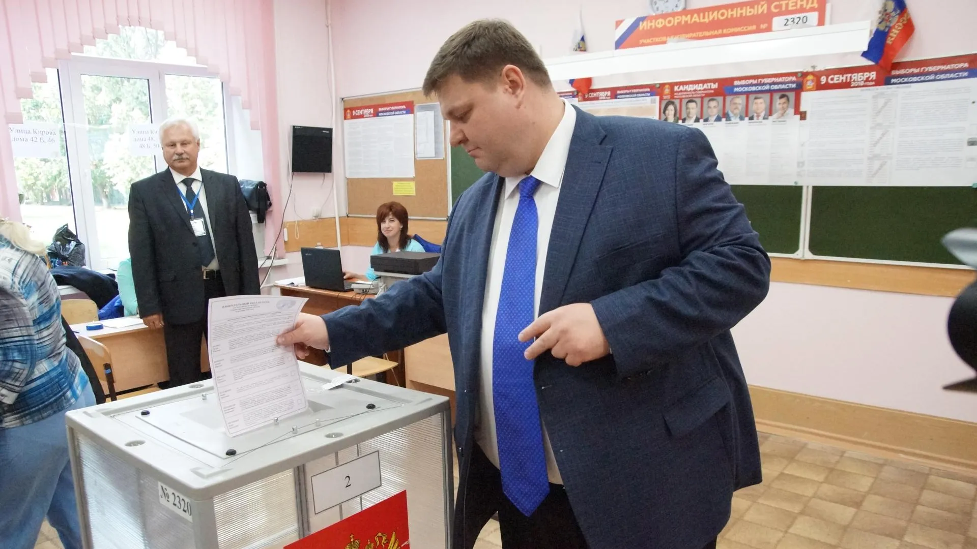 Глава Подольска Пестов проголосовал на выборах губернатора Подмосковья