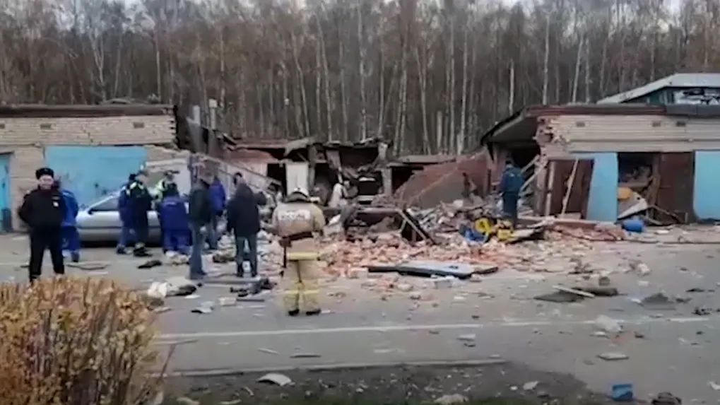 В Сети опубликовано видео с места взрыва в Мытищах