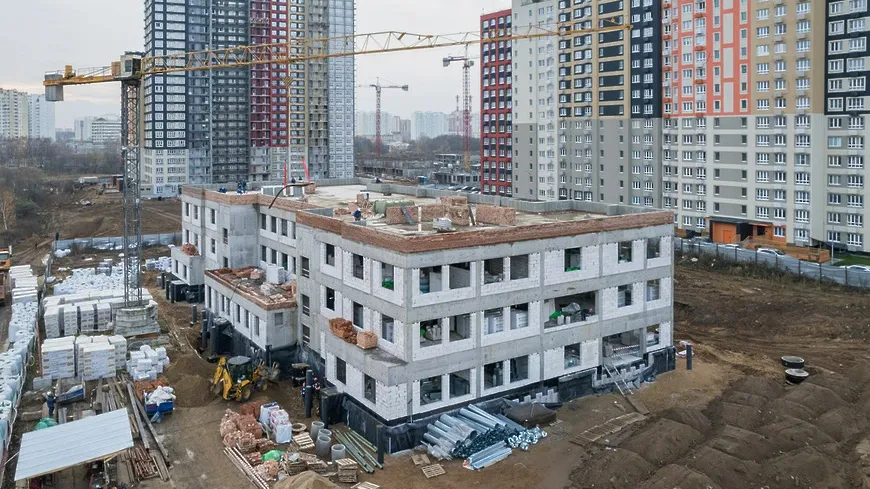 Монолитные работы завершились в детском саду в ЖК «Пехра» Балашихи
