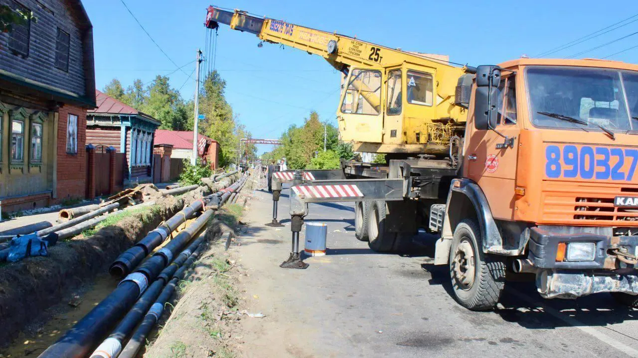 В Егорьевске ограничено движение транспорта в связи с ремонтом теплосетей