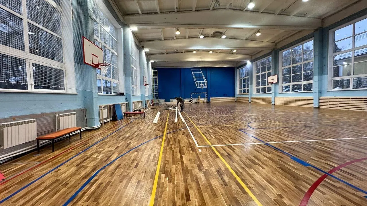 В спорткомплексе Богородского округа завершились ремонтные работы физкультурного зала
