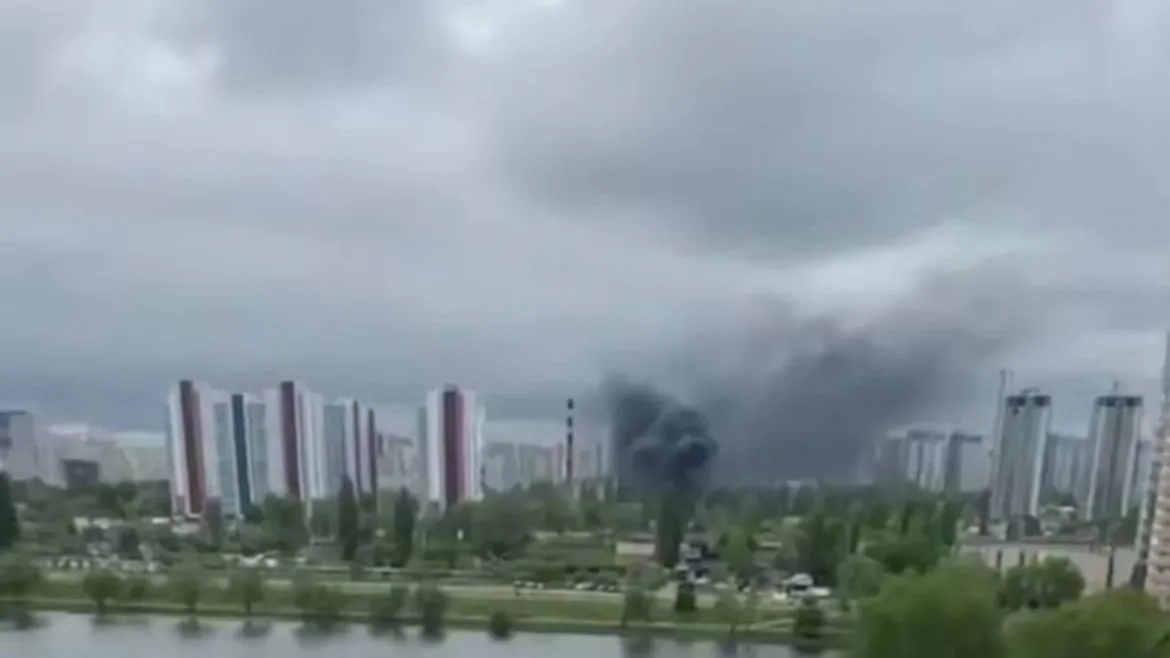 Последствия взрыва на оборонном заводе в Киеве попали в Сеть