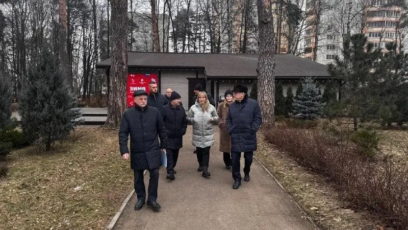 Состояние Центрального городского парка в зимний период проверили в Богородском округе