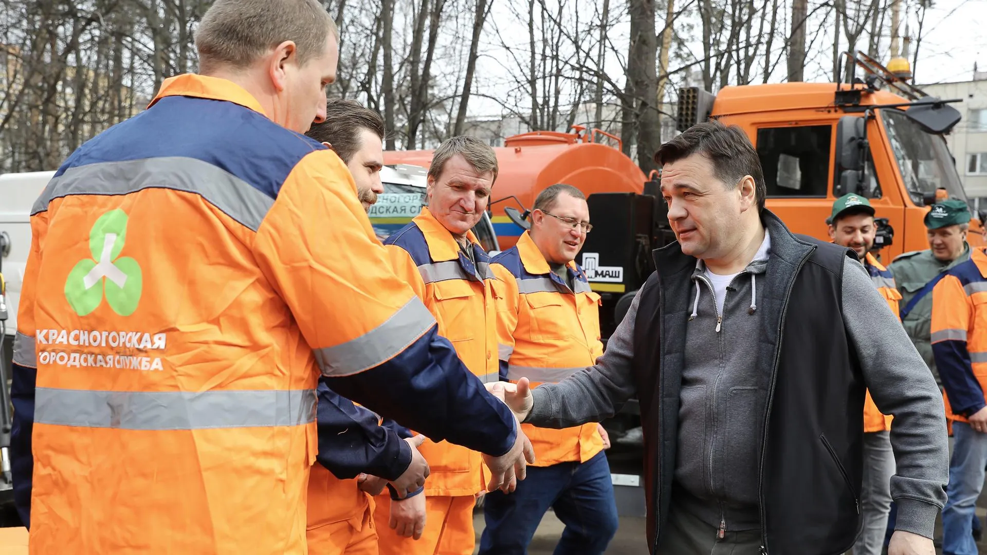 Воробьев дал старт субботнику в Красногорске