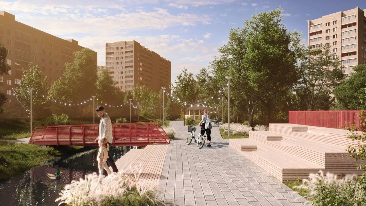 Краснознаменский сквер и детский городок благоустроят в Щелкове в 2023 г