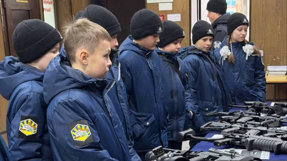 В рамках акции «Дни Росгвардии» подольские кадеты посетили базу ОМОНа «Русич»