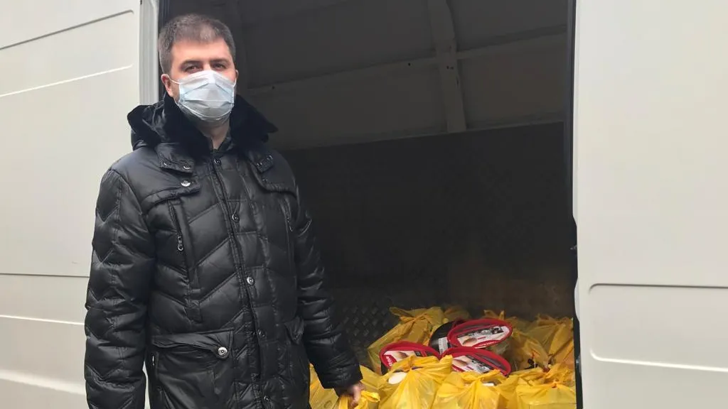 Многодетным семьям Люберец доставили продуктовые наборы