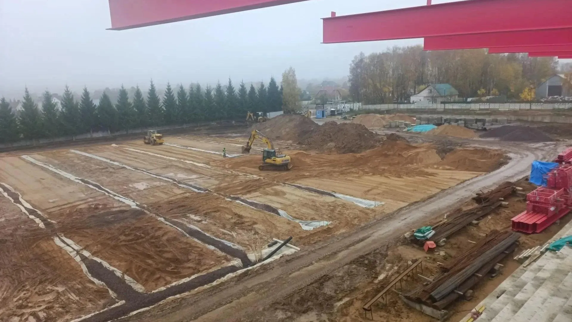 В Можайске обустраивают футбольное поле на стадионе «Спартак»