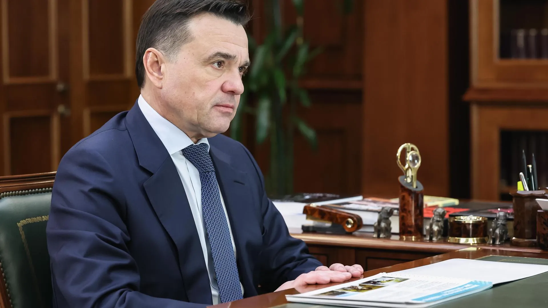 Андрей Воробьев провел рабочую встречу главой Домодедова Хрусталевой