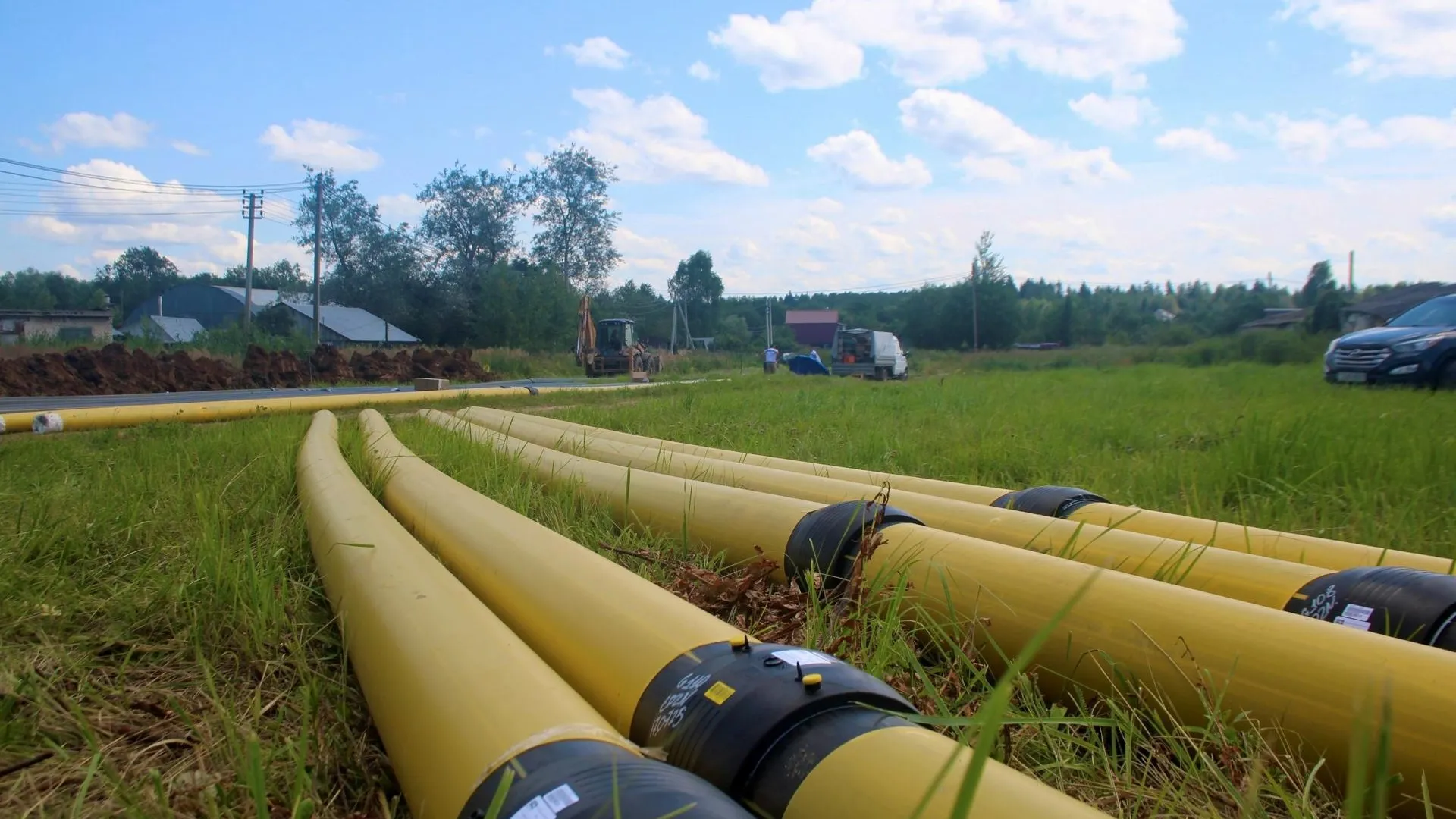 В августе Мособлгаз строит газопроводы в более 50 населенных пунктах Подмосковья