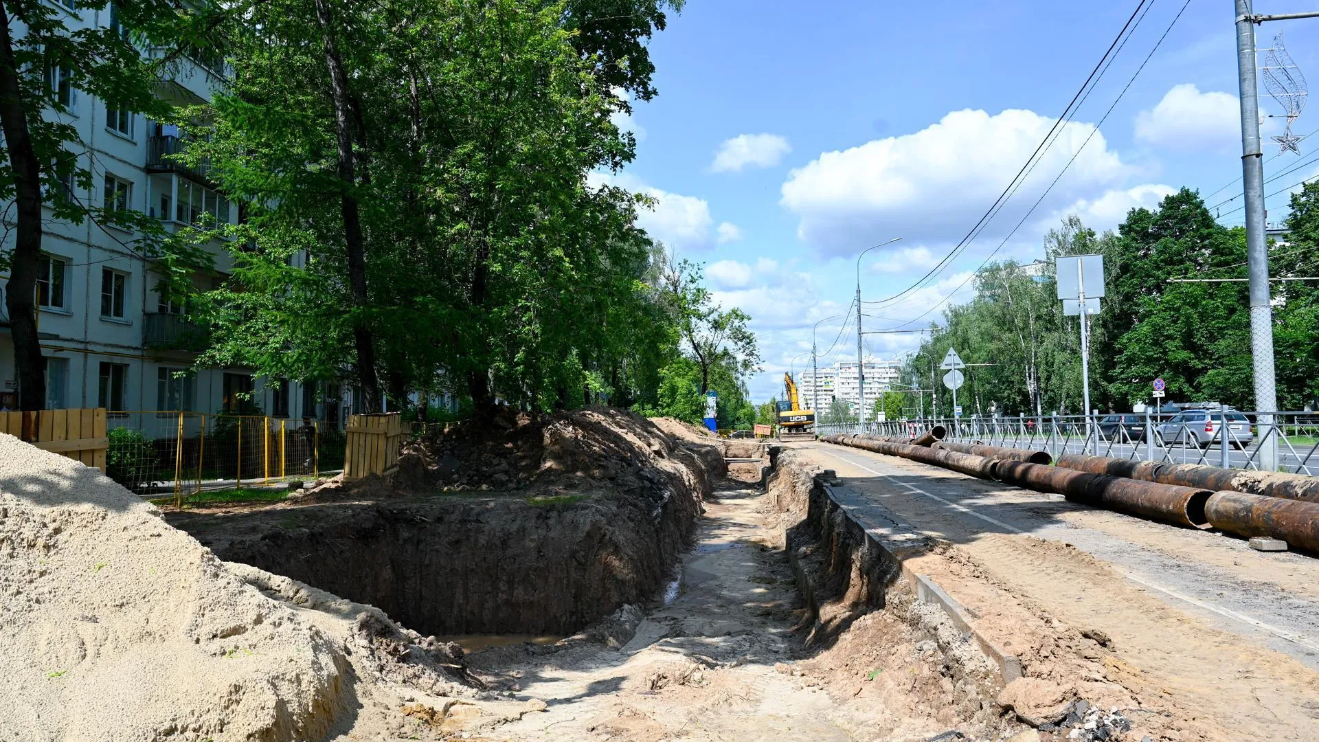 В Ленинском округе продолжается модернизация теплосетей