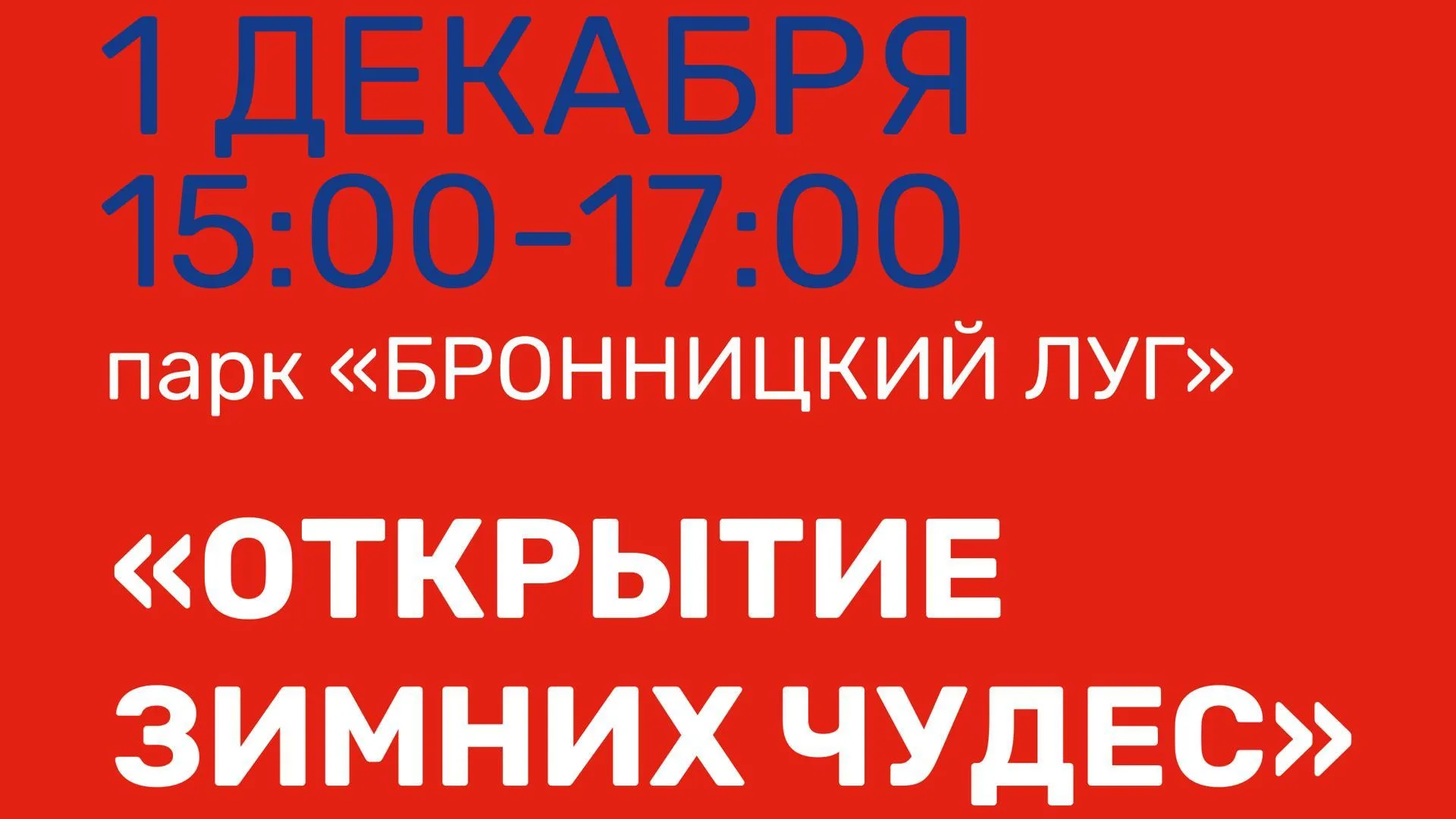 В Бронницах запланировано открытие зимнего сезона 1 декабря