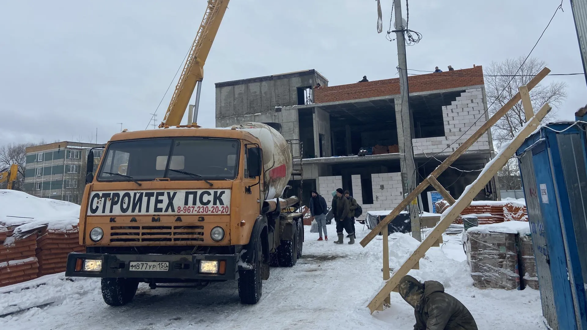 Закончено строительство монолитного каркаса здания детского сада в Волоколамске